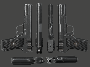 TT-33 Tokarev pistol Modèle 3D