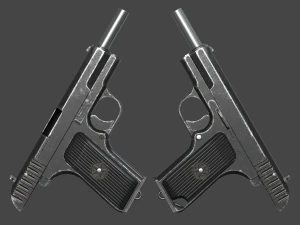 TT-33 Tokarev pistol 3D Model
