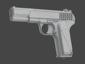 TT-33 Tokarev pistol 3D Model