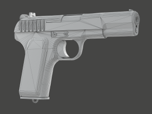 TT-33 Tokarev pistol Modèle 3D