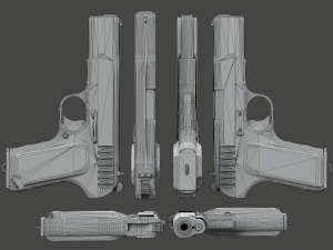 TT-33 Tokarev pistol Modèle 3D