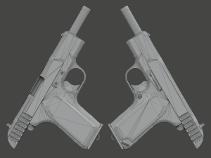 TT-33 Tokarev pistol Modèle 3D
