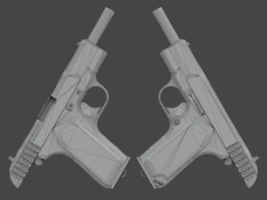 TT-33 Tokarev pistol 3D Model