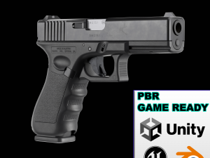 Glock 17 Pistol 3Dモデル