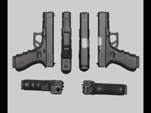 Glock 17 Pistol 3Dモデル
