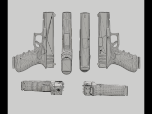 Glock 17 Pistol 3Dモデル