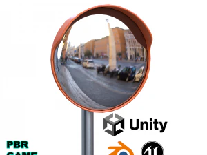 Traffic Mirror 3D Model
