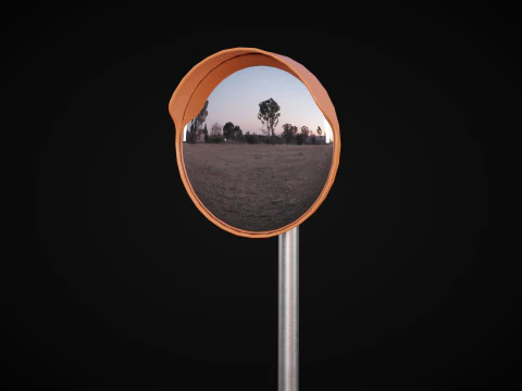 Traffic Mirror 3D Model
