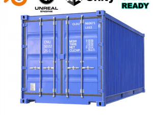 Versandcontainer 20 Fu&szlig; 3D Modell