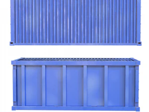 Versandcontainer 20 Fu&szlig; 3D Modell