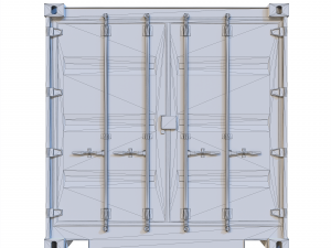 Shipping Container 20ft Modelo 3D
