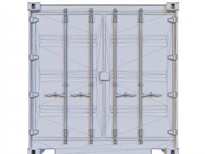 Versandcontainer 20 Fu&szlig; 3D Modell