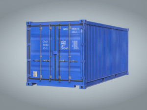Shipping Container 20ft Modelo 3D