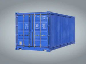 Versandcontainer 20 Fu&szlig; 3D Modell