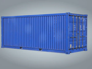 Versandcontainer 20 Fu&szlig; 3D Modell