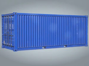 Versandcontainer 20 Fu&szlig; 3D Modell