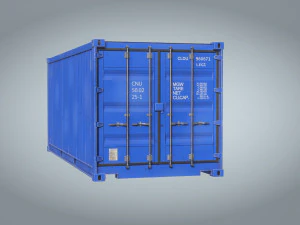 Versandcontainer 20 Fu&szlig; 3D Modell