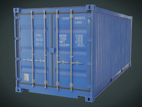 Shipping Container 20ft Modelo 3D
