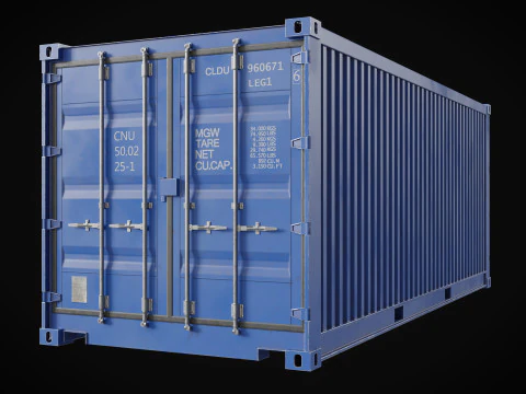 Versandcontainer 20 Fu&szlig; 3D Modell