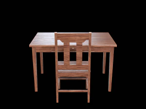 Table and Chair 3D Model