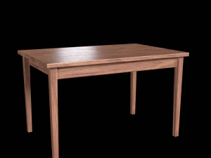 Table and Chair 3D Model