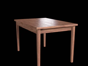 Table and Chair 3D Model