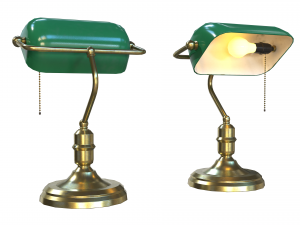 Banker lamp 3D-Modell