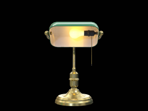 Banker lamp 3D-Modell