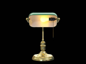 Banker lamp 3D Model