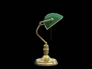 Banker lamp 3D-Modell