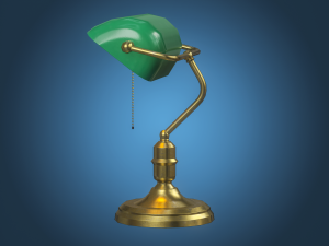Banker lamp 3D-Modell