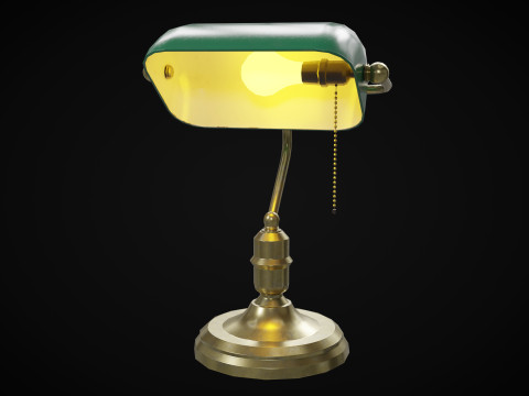 Banker lamp 3D-Modell