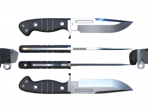 Sibert scout knife Model 3D