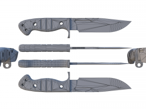 Sibert scout knife Model 3D