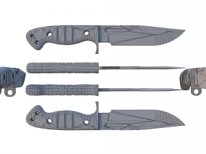 Sibert scout knife 3D Model