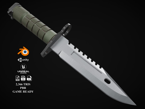 M9 Bayonet Tactical Knife 3D Model