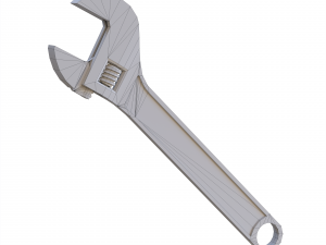 Adjustable wrench 3D 模型