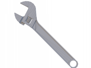 Adjustable wrench 3D 模型