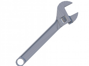 Adjustable wrench 3D 模型