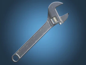 Adjustable wrench 3D Model