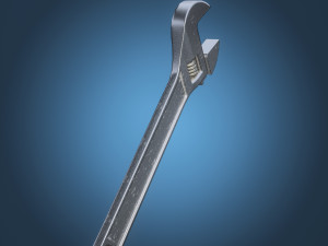 Adjustable wrench 3D 模型