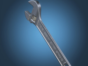 Adjustable wrench 3D 模型