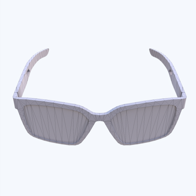 360 view of Police Sunglasses 3D model - 3DModels store