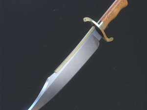 Knife Bowie Modelo 3D