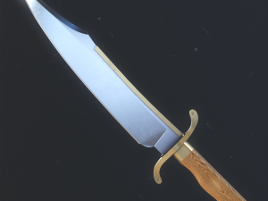 Knife Bowie Modelo 3D