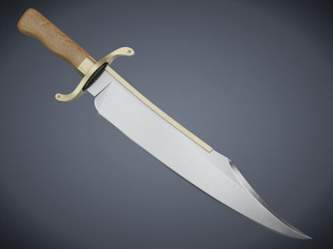 Knife Bowie Modelo 3D