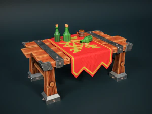Stylized Table 3D Model