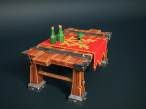Stylized Table 3D Model