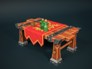 Stylized Table Model 3D