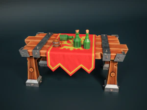 Stylized Table 3D Model
